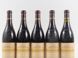 Vente aux enchères 5 BOUTEILLES DOMAINE PÈRE PAPITE CHÂTEAUNEUF DU PAPE - 2005