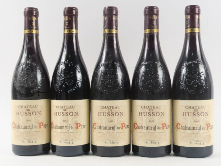 5 BOUTEILLES CHÂTEAU DE CUSSON CHÂTEAUNEUF DU PAPE - 2005