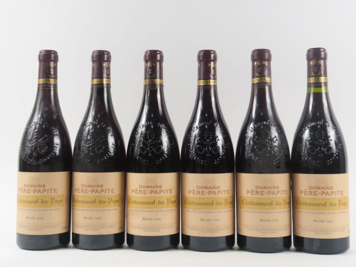 6 BOUTEILLES DOMAINE PÈRE PAPITE CHÂTEAUNEUF DU PAPE - 2005