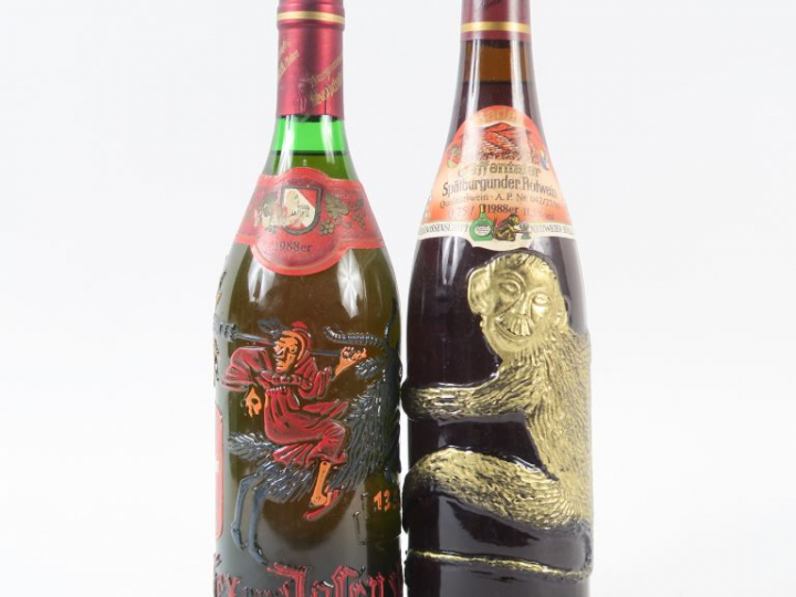 2 BOUTEILLES VIN ALLEMAND - 1988