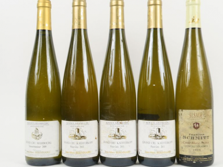 5 BOUTEILLES : 1 GEWURZTRAMINER 'CUVÉE Marie France' FRANCOIS SCHMITT 