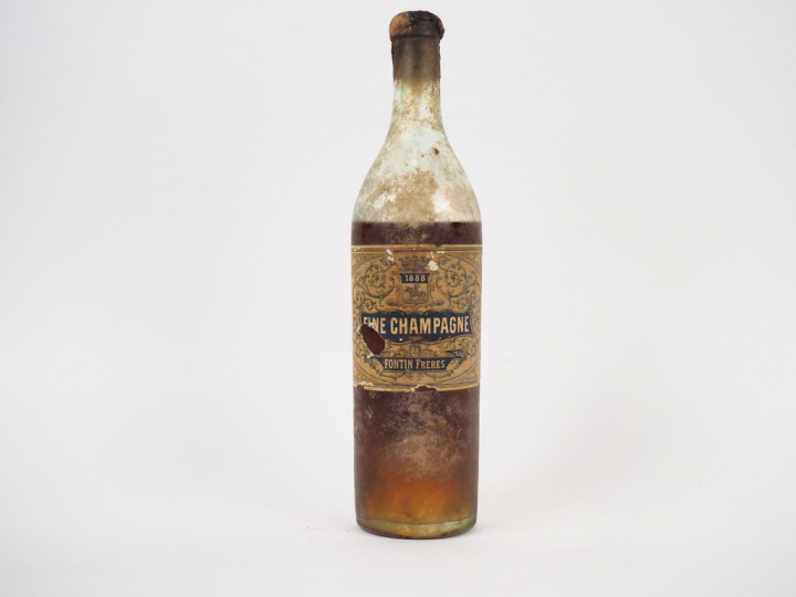 1 BOUTEILLE FINE CHAMPAGNE FONTIN FRÈRES - 1888 - NIVEAU BAS/EA/CAPS C