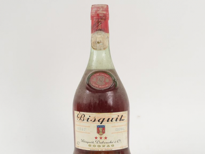 1 VIEILLE BOUTEILLE COGNAC BISQUIT