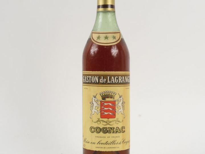1 VIEILLE BOUTEILLE COGNAC GASTON DE LAGRANGE