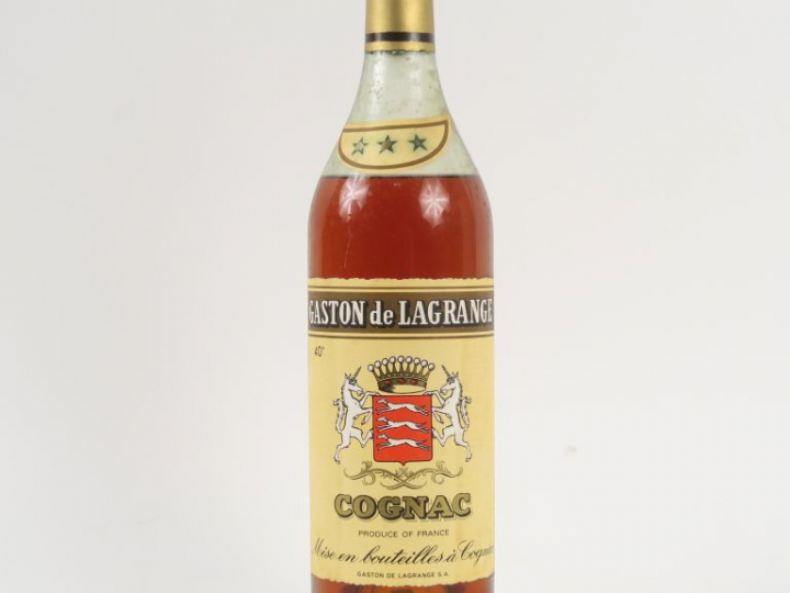 1 VIEILLE BOUTEILLE COGNAC GASTON DE LAGRANGE