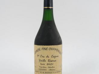 Vente aux enchères 1 BOUTEILLE GRANDE FINE CHAMPAGNE 1er CRU DE COGNAC 'VIEILLE RÉSERVE' 