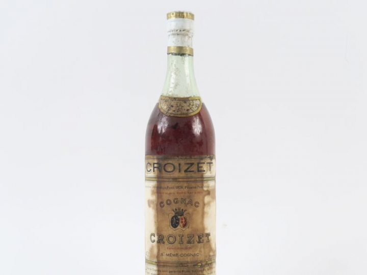 1 VIEILLE BOUTEILLE COGNAC CROIZET - CAPS ETAIN/ET