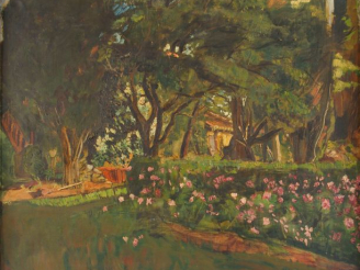 Vente aux enchères Mario CAVAGLIERI. 'Mai'. Huile sur toile, signée en bas à droite, titr