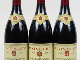Vente aux enchères 3 BOUTEILLES NUITS ST GEORGES 'LES LAVIERES' FAIVELEY - 1998