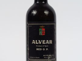 1 VIEILLE BOUTEILLE XERES (?) ALVEAR - BEP/CAPS CORRODEE