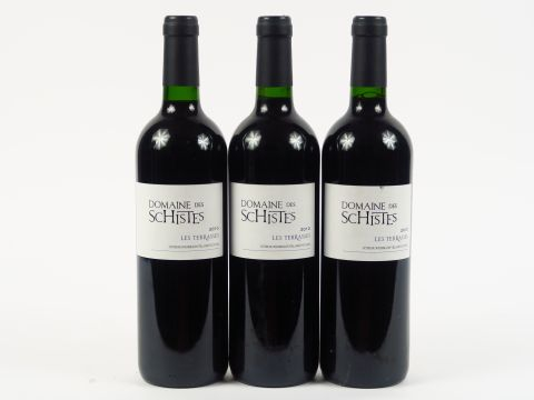 3 BOUTEILLES DOMAINE DES SCHISTES 'LES TERRASSES' TAUTAVEL - 2010