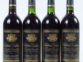 Vente aux enchères 4 BOUTEILLES CHÂTEAU DESTIEUX GC ST EMILION - 1976 - 2 BG+