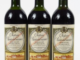 Vente aux enchères 3 BOUTEILLES CHÂTEAU RAUZAN GASSIES GCC MARGAUX - 1978 - 2 HEP/1 MEP