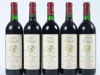 Vente aux enchères 5 BOUTEILLES CHÂTEAU CLARKE LISTRAC MEDOC - 1983 - 2 BG