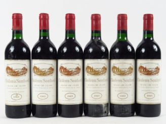 Vente aux enchères 6 BOUTEILLES CHÂTEAU SOUTARD GCC ST EMILION - 1985 - BG