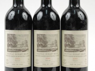Vente aux enchères 3 BOUTEILLES CHÂTEAU DUHART MILON GCC PAUILLAC  - 2000
