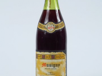 Vente aux enchères 1 BOUTEILLE MUSIGNY CLAVELIER   FILS - 1974