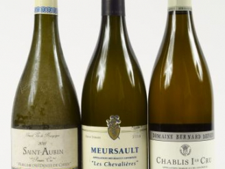 Vente aux enchères 3 BOUTEILLES BOURGOGNE BLANC : 1 MERSAULT 'LES CHEVALIERES' DOMAINE RE