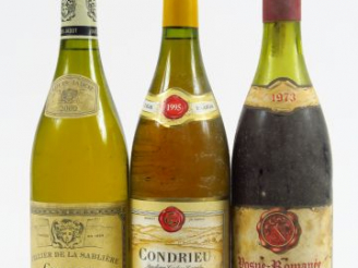 Vente aux enchères 3 BOUTEILLES : 1 CHABLIS 'CELLIER DE LA SABLIERE' JADOT 2000 - 1 CONDR