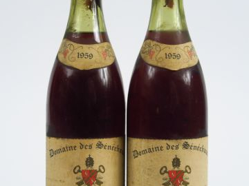 2 BOUTEILLES CHATEAUNEUF DU PAPE 'DOMAINE DES SENECHAUX' L. RAYNAUD - 