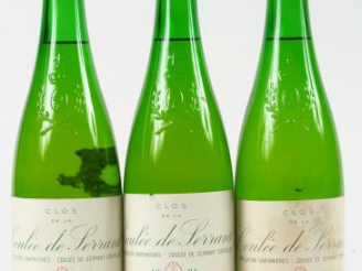 Vente aux enchères 3 BOUTEILLES CLOS DE LA COULEE DE SERRANT NICOLAS JOLY - 1981 - 4 à 5 