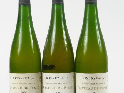 3 BOUTEILLES BONNEZEAUX CHÂTEAU DE FESLES - 1982