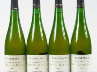 Vente aux enchères 4 BOUTEILLES BONNEZEAUX CHÂTEAU DE FESLES - 1982
