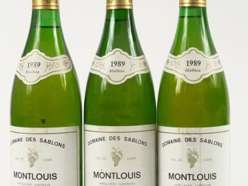 3 BOUTEILLES MONT LOUIS MOELLEUX DOMAINE DES SABLONS - 1989