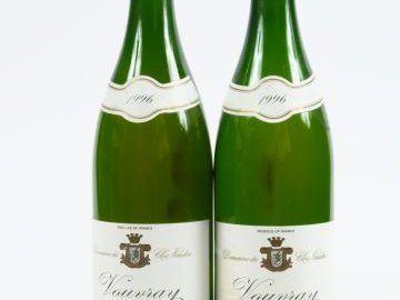 2 BOUTEILLES VOUVRAY MOELLEUX FOREAU DOMAINE DU CLOS NAUDIN - 1996