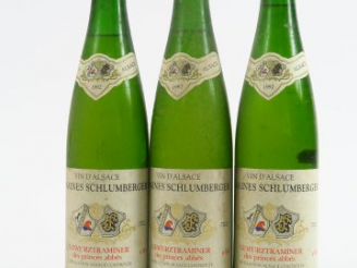 Vente aux enchères 3 BOUTEILLES GEWURZTRAMINER DES PRINCES ABBES DOMAINE SCHLUMBERGER - 1
