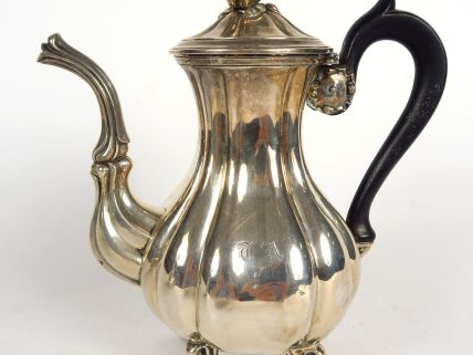 Verseuse Napoléon III en argent, poinçon Minerve, prise en forme de fr