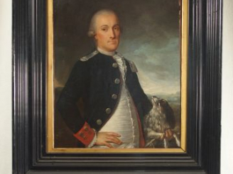 Vente aux enchères Ecole française fin XVIIIe début XIXème 'Portrait de militaire avec so
