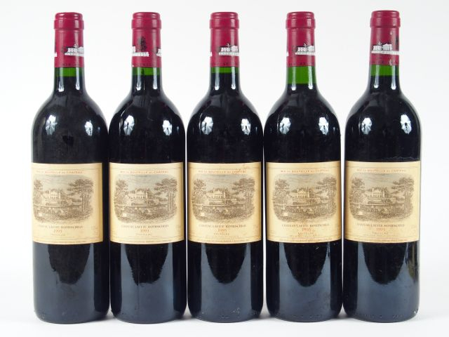 5 BOUTEILLES CHÂTEAU LAFITE ROTHSCHILD 1er GCC PAUILLAC - 1993