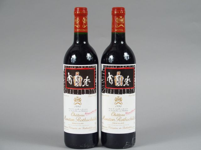 2 BOUTEILLES CHÂTEAU MOUTON ROTHSCHILD 1er GCC PAUILLAC - 1994