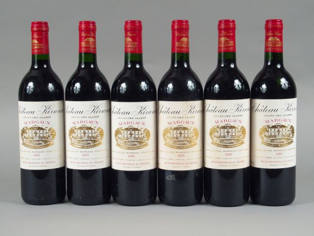 6 BOUTEILLES CHÂTEAU KIRWAN GCC MARGAUX - 1995 - CBO