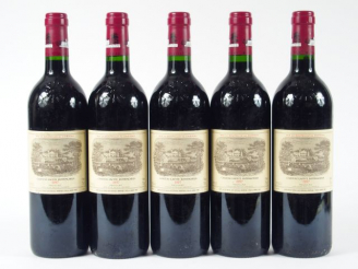 Vente aux enchères 5 BOUTEILLES CHÂTEAU LAFITE ROTHSCHILD 1er GCC PAUILLAC - 1997