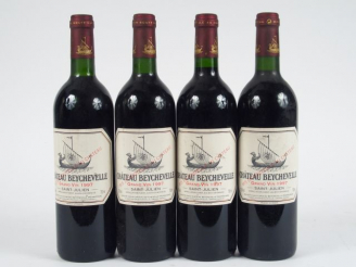 Vente aux enchères 4 BOUTEILLES CHÂTEAU BEYCHEVELLE GCC ST JULIEN - 1997 - 1 BG