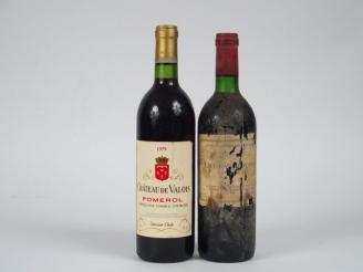 Vente aux enchères 2 BOUTEILLES : 1 CHÂTEAU TROTANOY POMEROL 1973 ETA/BS - 1 CHÂTEAU DE V