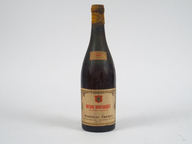 1 BOUTEILLE BATARD MONTRACHET ROPITEAU FRERES - 1947 - 9 CM/BS