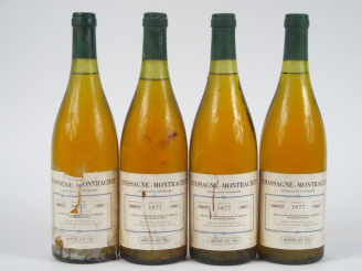 Vente aux enchères 4 BOUTEILLES CHASSAGNE MONTRACHET BLANC J. BEAUVALLON - 1977 - 3 EA