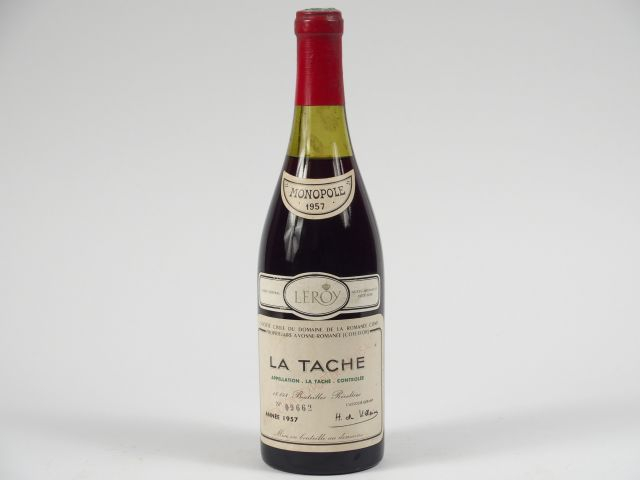 1 BOUTEILLE LA TACHE D.R.C. - 1957 - 3 CM