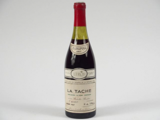 Vente aux enchères 1 BOUTEILLE LA TACHE D.R.C. - 1957 - 3 CM