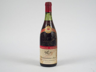 Vente aux enchères 1 BOUTEILLE BOURGOGNE GEISWEILER - 1962 - 3 CM/ES/BS