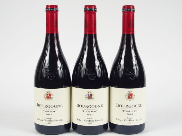 3 BOUTEILLES BOURGOGNE 'PINOT NOIR' R. GROFFIER - 2013