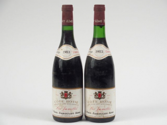 Vente aux enchères 2 BOUTEILLES CÔTE ROTIE 'LES JUMELLES' P. JABOULET AÎNE - 1983 - 1à 1 