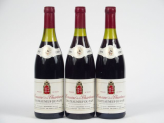 Vente aux enchères 3 BOUTEILLES CHATEAUNEUF DU PAPE 'DOMAINE DE LA CHARTREUSE' - 1989 - 2