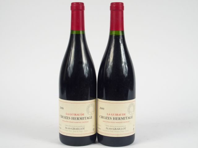 2 BOUTEILLES CROZES HERMITAGE 'LA GUIRAUDE' A. GRAILLOT - 2009