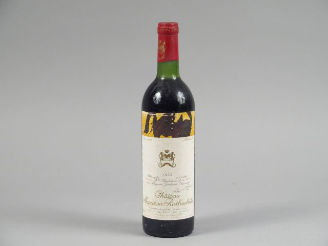 1 BOUTEILLE CHÂTEAU MOUTON ROTHSCHILD 1er GCC PAUILLAC - 1974 - BG