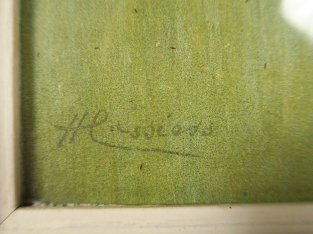 Henri CASSIERS. Lithographie en couleurs "jeunes fermières hollandaise