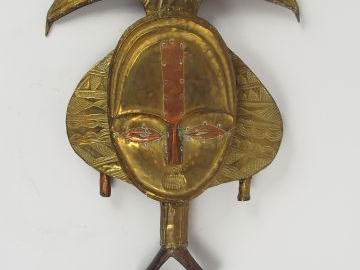 Figure de reliquaire Kota omboye, région du Haut Ogoué, Okomdia, Gabon